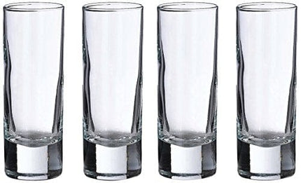 Lillian Rose Set of 4 Tall Shot Glasses, 4 Count (Pack of 1), Clear