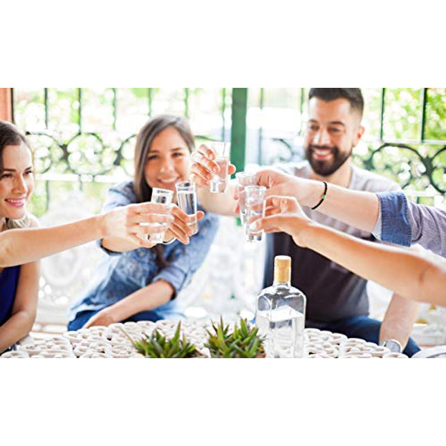 Lillian Rose Set of 4 Tall Shot Glasses, 4 Count (Pack of 1), Clear