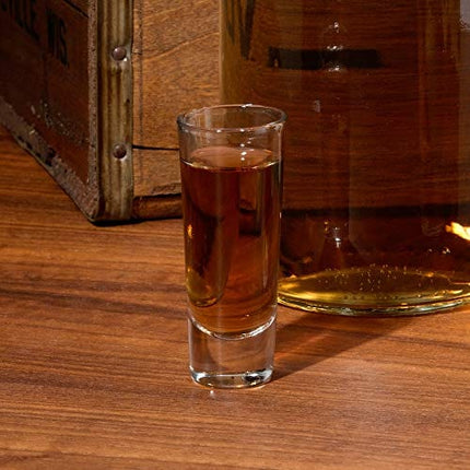 Lillian Rose Set of 4 Tall Shot Glasses, 4 Count (Pack of 1), Clear