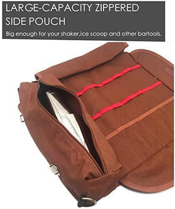 Bartender Kit Bag Set, 12 Piece Bar Tool Set Fully Padded, CBBK0001 (Bag+Tools)