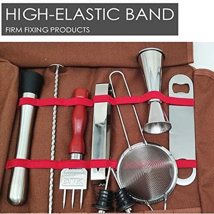 Bartender Kit Bag Set, 12 Piece Bar Tool Set Fully Padded, CBBK0001 (Bag+Tools)