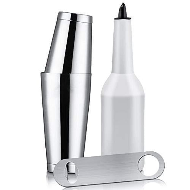 Flair Bottle - Flair Bartender Kit, 1 Bottle 2 Tins, Practice & Performance Bottle - FLKT0001 (Flair Bottle Boston Shaker)