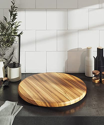 Lipper International Acacia Wood 18" Lazy Susan Kitchen Turntable