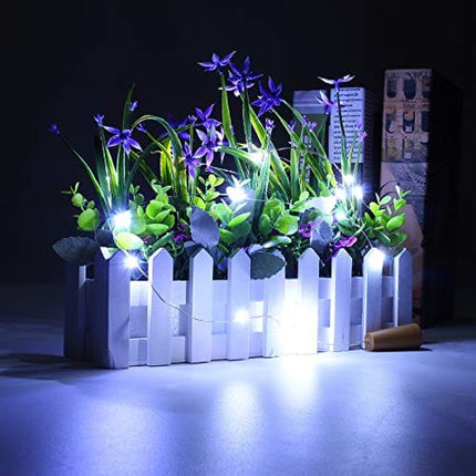 LiyuanQ Wine Bottle Lights with Cork, 15 Pack Battery Operated Cork Lights + 9 PCS Extra Replacement Batteries with Fairy Mini String Lights for Party Wedding Decor Cool White (Bottle not Included)