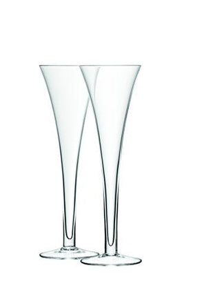 LSA International Bar Hollow Stem Flute 6.7 fl oz Clear x 2, 2 Count (Pack of 1)