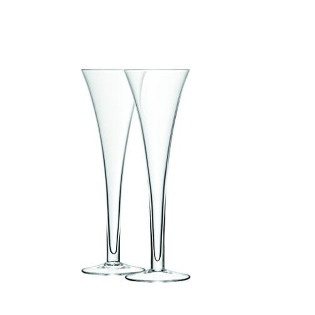 LSA International Bar Hollow Stem Flute 6.7 fl oz Clear x 2, 2 Count (Pack of 1)