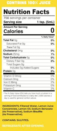 Lucy's Family Owned - Lemon Juice, 1 Gallon (128oz.)