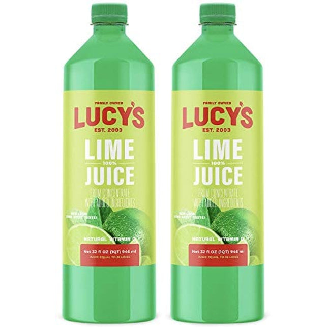 Lucy’s Family Owned - Lime Juice, 32 oz. Bottle (Pack of 2)