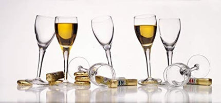 Luigi Bormioli Michelangelo 2.25 oz Liqueur Glasses (Set of 4), 4 Count (Pack of 1), Clear