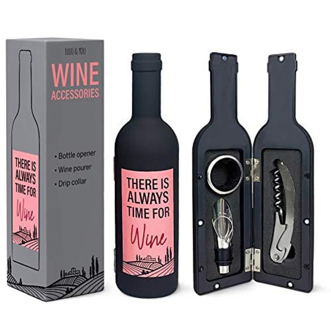 Wine Bottle Accessories Gift Set