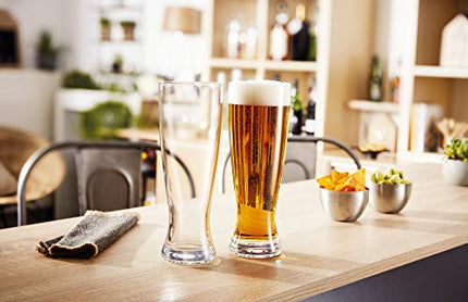 Luminarc Craft Brew 23 Ounce Grand Pilsner, Set Of 4, Clear