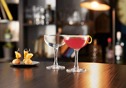 Luminarc FBA_J6576 Barcraft Coupe Cocktail (Set of 4), 5.5 oz, Clear, Martini