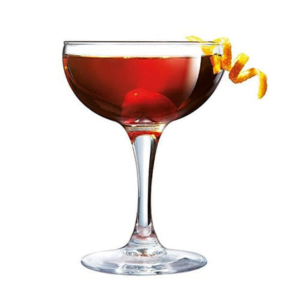 Luminarc N2642 Assorted Brew Bar Craft Coupe Martini Glass, 5.5 oz, Clear