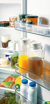 Luminarc Quadro Jug with White Lid, 37 ounce, Clear