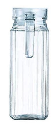Luminarc Quadro Jug with White Lid, 37 ounce, Clear