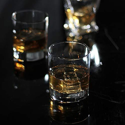 Whiskey Glasses,Set of 2,11 oz,Premium Scotch Glasses,Bourbon Glasses for Cocktails,Rock Style Old Fashioned Drinking Glassware,Perfect for Father's Day Gifts,Party,Bars, Restaurants and Home