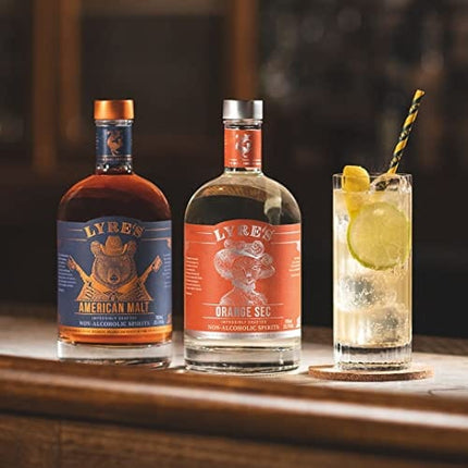 Lyre's Lynchburg Set - Non-Alcoholic Spirit Set (Pack of 2) | Orange Sec (Triple Sec Style) & American Malt (Bourbon Style) | Award Winning | 23.7 Fl Oz x 2