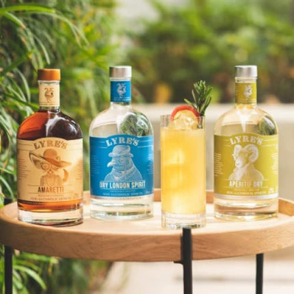 Lyre's Orchard Fizz Non-Alcoholic Set (Pack of 3) | Dry London (Gin Style), Amaretti (Amaretto Style) & Aperitif Dry (Dry Vermouth Style) | Award Winning | 23.7 Fl Oz