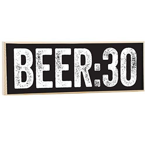 Make Em Laugh Beer:30 - Rustic Wooden Sign - Great Bar or Drinking Establishment Decor and Gift Under $15!