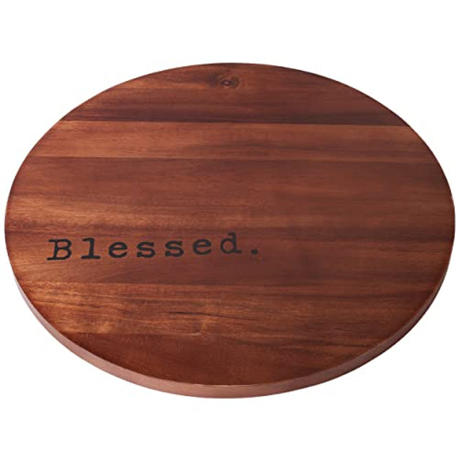 Makuzo Lazy Susan for table - Large Lazy Susan - Kitchen Turntable - Large Lazy Susan - Wooden Lazy Susan - Lazy Susan for Dining Table - Tabletop Lazy Susan Turntable