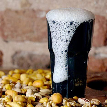 Unbreakable Glasses Drinking Set of 6, Stemless Polycarbonate Shatterproof Outdoor Drinkware Tumbler Cups Dishwasher-Safe Pool Parties, Camping, Beach, Wedding Water, Juice, cocktail BPA Free (black)