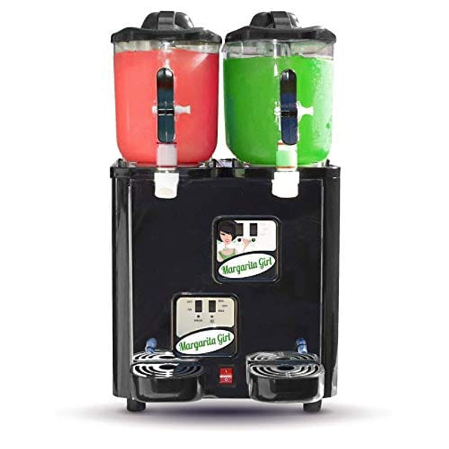 Margarita Girl Double-Bowl Mini Size Margarita Slush Frozen Drink Machine
