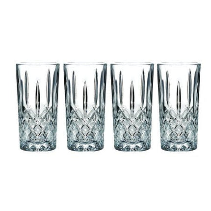 Marquis by Waterford Markham Highball Set of 4, 1 Count(Pack of 1), Clear