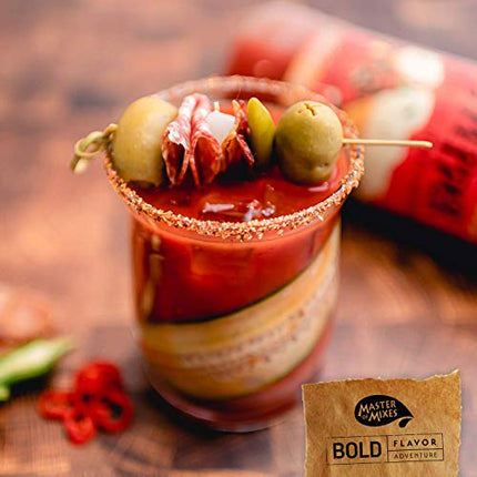 Master of Mixes 5 Pepper Extra Spicy Bloody Mary Drink Mix, Ready to Use, 1 Liter Bottle (33.8 Fl Oz), Pack of 6