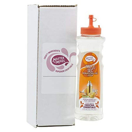Master of Mixes Cocktail Essentials Triple Sec, 375 ML Bottle (12.7 Fl Oz), Individually Boxed