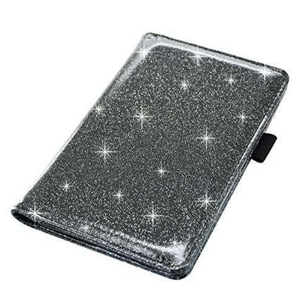 Menesia Glitter Server Book Organizer for Waitress,Black Waiter Serving Book,Waitstaff Server Order Pads,Guest Checks Books Holder for Restaurant Fit Server Apron