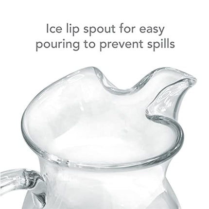 Mikasa 5136551 Napoli Glass Beverage Pitcher Clear, 70 Ounce