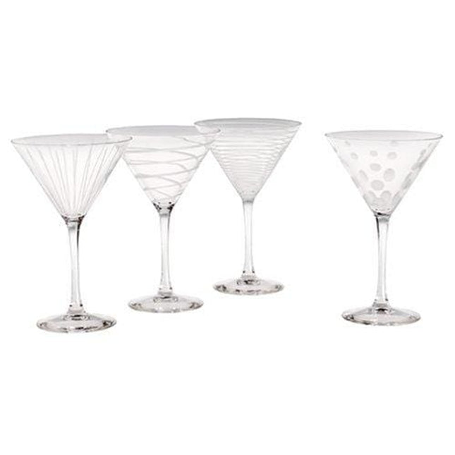 Mikasa Cheers Martini Glass, 10-Ounce, Set of 4, 4 PC, multi/none