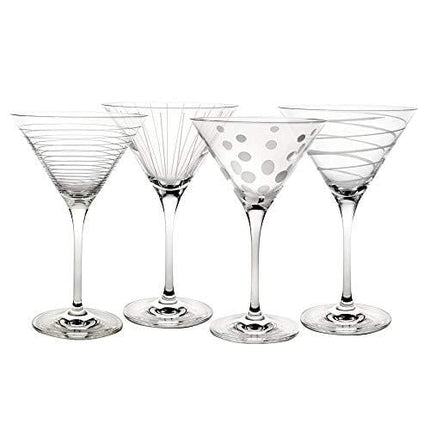Mikasa Cheers Martini Glass, 10-Ounce, Set of 4, 4 PC, multi/none