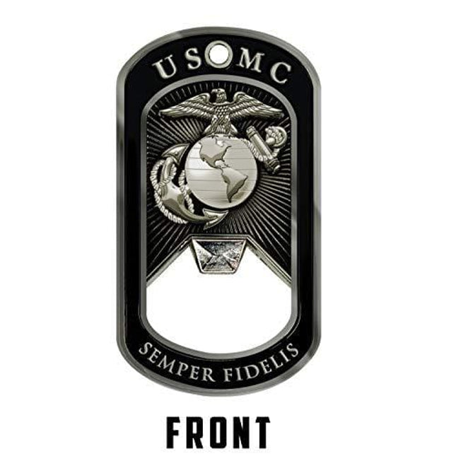 USMC Tun Tavern Dog Tag Bottle Opener- Marine Corps Birthday Challenge Coin