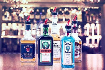 Miranor 12 Pack, 1 Oz Measured Bottle Pourers - Perfect Bottle Spouts for Alcohol, Liquor, Wine, Vodka, Whiskey, and Shot