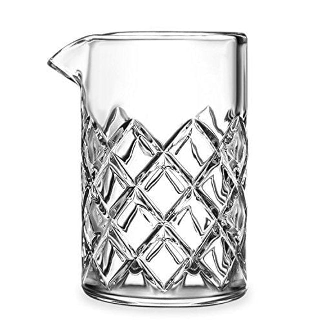 Cocktail Mixing Glass - Bar Mixing Pitcher for Stirring Drinks - 1/4-inch Thick Walls - 17-ounce, 2 Drink Capacity