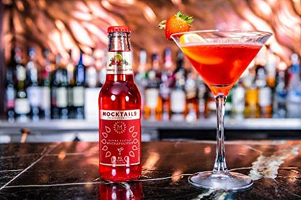 Mocktails Uniquely Crafted Alcohol Free Free Karma Sucra Mockapolitan | Non-Alcoholic, Low Calorie, Vegan, Alcohol Alternative | 6.8 Fluid Ounce Pack of 12
