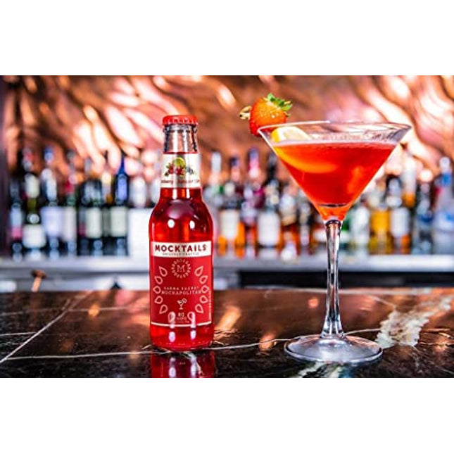 Mocktails Uniquely Crafted Alcohol Free Free Karma Sucra Mockapolitan | Non-Alcoholic, Low Calorie, Vegan, Alcohol Alternative | 6.8 Fluid Ounce Pack of 12