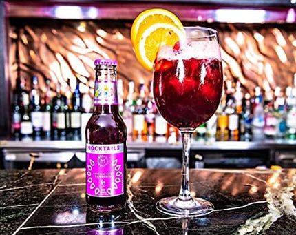 Mocktails Uniquely Crafted Alcohol Free Sevilla Red Sansgria | Non-Alcoholic, Low Calorie, Vegan, Alcohol Alternative Drink | 6.8 Fluid Ounce Pack of 12