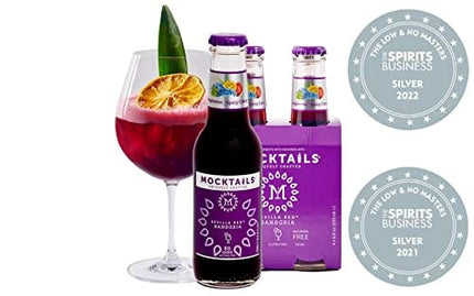 Mocktails Uniquely Crafted Alcohol Free Sevilla Red Sansgria | Non-Alcoholic, Low Calorie, Vegan, Alcohol Alternative Drink | 6.8 Fluid Ounce Pack of 12