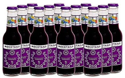 Mocktails Uniquely Crafted Alcohol Free Sevilla Red Sansgria | Non-Alcoholic, Low Calorie, Vegan, Alcohol Alternative Drink | 6.8 Fluid Ounce Pack of 12