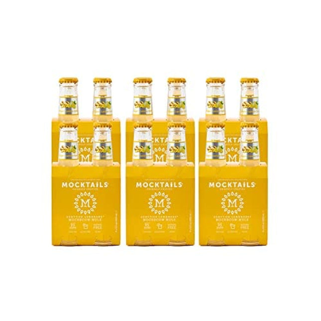 **The Official Cocktails of Dry January** - Mocktails Uniquely Crafted Alcohol Free Scottish Lemonade Mockscow Mule| Non-Alcoholic, Low Calorie, Vegan, Alcohol Alternative| 6.8 Fluid Ounce Pack of 24