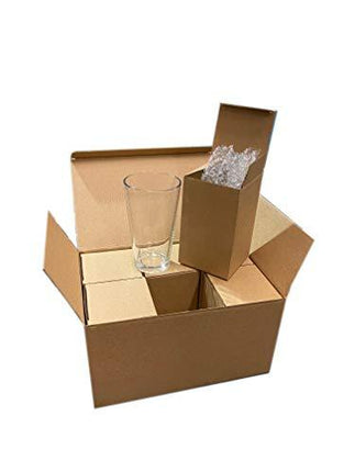 Modvera Drinkware Beer Pint Glass 16 Ounce | Versatile Cocktail Shaker Beer Glass | Perfect for the Pub, Home Bar, or Everyday Use | Ultra Clear Strong Rim Tempered Mixing Beer Glass | Set of 6