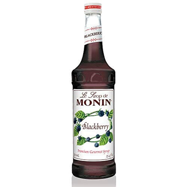 Monin - Blackberry Syrup, Soft and Succulent, Great for Cocktails, Lemonades, and Sodas, Gluten-Free, Non-GMO (750 ml)