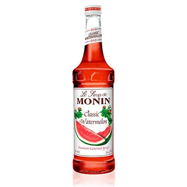 Monin - Classic Watermelon Syrup, Juicy and Sweet, Great for Sodas and Lemonades, Gluten-Free, Non-GMO (750 ml)