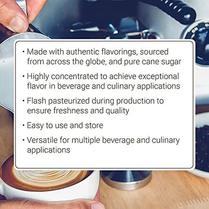 Monin - Honey Syrup, Smooth Sweet Honey Flavor, Great for Teas, Lemonades, Cocktails, & Coffee, Gluten-Free, Non-GMO (1 Liter)