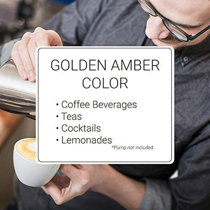 Monin - Honey Syrup, Smooth Sweet Honey Flavor, Great for Teas, Lemonades, Cocktails, & Coffee, Gluten-Free, Non-GMO (1 Liter)