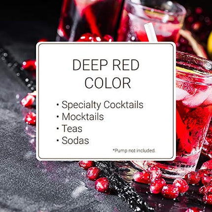 Monin - Pomegranate Syrup, Tart and Sweet, Great for Cocktails and Teas, Gluten-Free, Non-GMO (1 Liter)