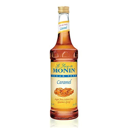 Monin - Sugar Free Caramel Syrup, Mild and Sweet, Great for Coffee and Desserts, Gluten-Free, Non-GMO (750 ml)