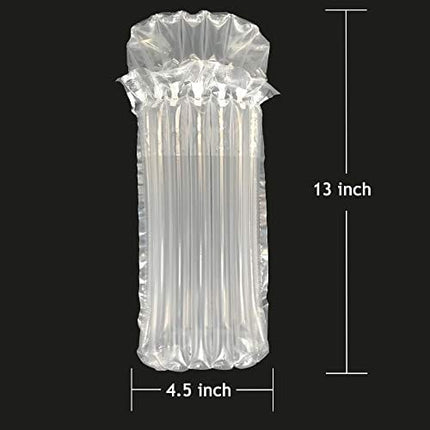 Wine Bottle Travel Protector Bags, Monkkino 16 Packs Inflatable Bubble Cushion Wrap, Safety Choice for Glass Bottles in Transport with Luggage, Air Filled Packaging Sleeves with Reusable Pump